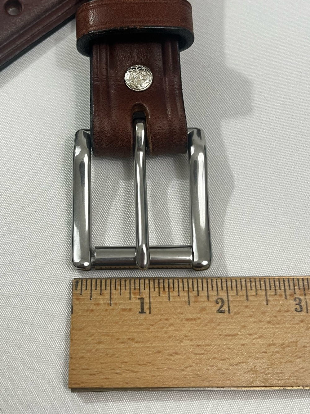 Dennis Knight Bridle Leather Belt 38 Brown (Read) - Picture 7 of 11
